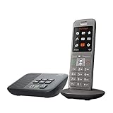 Gigaset CL660A - Schnurloses DECT-Telefon mit Anrufbeantworter und großem TFT-Farbdisplay - moderne Benutzeroberfläche, großes Adressbuch, schlankes Design Telefon, anthrazit-metallic