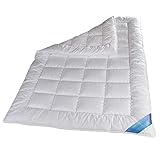 Schlafmond Medicus Clean Allergiker Winterdecke 135x200 cm - Wärmeregulierende Winterbettdecke für angenehm-weichen Schlafkomfort - Premium Steppdecke aus Baumwolle - Bettdecke Winter, Made in Germany