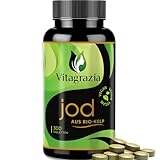 Vitagrazia® Bio Kelp - Natürliches Jod aus Bio Kelp Braunalgen - 300 Jod Tabletten mit je 150 µg Jod - Iodine in Deutschland laborgeprüft und nachhaltig abgefüllt