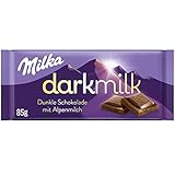 Milka Dark Milk Alpenmilch 1x 85g I Zartherbe Alpenmilch-Schokolade I Milka Schokolade aus 100% Alpenmilch I Tafelschokolade (Packung mit 10)