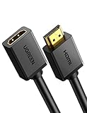 UGREEN HDMI Verlängerungskabel 4K@60Hz HDMI 2.0 Verlängerung Stecker auf Buchse unterstützt 18Gbps, UHD 4K, 3D, HDR, ARC und Ethernet kompatibel mit TV Stick, PS5/PS4, Xbox, Switch usw(2M)