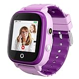 4G Kinder Smartwatch mit GPS-Tracker,Kindertelefon Smart Watch mit Kamera,Anruf,Schrittzähler,SOS,Touchscreen Armbanduhr Jungen Mädchen Smartphone,3-12 Jahre Kinder Student Geburtstagsgeschenke