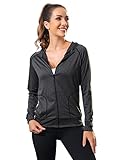 Mabecol Damen Laufjacke Sportjacke Langarm Kapuzenjacke Trainingsjacke Sweatjacke Running-Jacken Damen für Yoga Fitness.