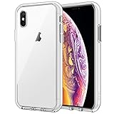 JETech Hülle für iPhone XS/X, Nie Vergilbung Handyhülle Case Cover Schutzhülle mit Anti-kratzt Transparente durchsichtig und Rückseite (Durchsichtig)