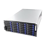 FANTEC 1873 SRC-4240X07 19' 4HE 680mm Storage Gehäuse (24x SAS/SATA Einschübe mit je 2 Status LEDs, Einschübe für 3,5' und 2,5' Datenträger, USB 2 Anschluss, 2x 80mm Lüfter)