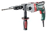 Metabo 600785500 Schlagbohrmaschine SBEV 1300-2 | Schnellspannfutter Futuro Plus, Handgriff, Anschlag, Koffer | VTC Vollwellenelektronik / Rechts-Linkslauf (1300 W / 44 Nm / Drehzahl 0 - 3100 /min)