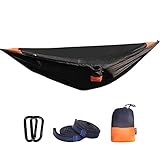 CSSIM Moskitofreie Hängematte Abnehmbare Moskitonetz Hängematte Im Freien Ultraleichten Nylon Hammock Encryption-Ineinander Greifen (Farbe : Orange, Size : One Size)