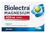 Biolectra Magnesium 400 mg Ultra Kapseln, für entspannte Muskeln, Apotheken-Qualität, 100 Kapseln