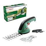 Bosch Gartenschere EasyShear (integrierter 3,6 V Akku, Akkulaufzeit: 40 min, Messerlänge: 12 cm (Strauch) / 8 cm (Gras), im Karton)