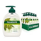 Palmolive Seife Naturals Milch und Olive 6 x 300 ml - Flüssigseife für alle Hauttypen, Handseife, flüssige Handseife