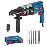 Bosch Professional Bohrhammer GBH 2-28 F (880 Watt, Bohr-Ø Beton max: 28 mm, inkl. 6tlg. Bohr-Meißel-Set, SDS-plus, in L-Case) - Amazon Exclusive Set