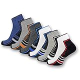 6 oder 12 Paar SPORT Sneaker Socken Herren mit verstärkter Frotteesohle Sportsocken Baumwolle 16215/20 (43-46, 6 Paar)