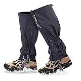 Lixada Gamaschen Wandern Jagd Fahrrad Gamaschen Herren Damen mit Reißverschluss wasserdichte Gamaschen Gaiter Ärmel Beinschutz für Radfahren Snowboarden Wandern Klettern