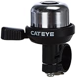 Cateye PB-1000 Wind-Bell Fahrradklingel, Silber/Schwarz, One Size