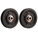 LFJ 90mm Seilrolle, Umlenkrolle, Universallager Riemenscheibe für Gym Fitnessgeräte Ersatzteil Garagentor Kabelmaschine Drahtseilrolle (2Pcs)