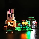 Licht-Set Für (Minecraft The Rabbit Ranch House Farm) Modell - LED Licht-Set Kompatibel Mit Lego 21181 (Modell Nicht Enthalten)