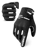 INBIKE Motorradhandschuhe Herren Winter Sommer Schutz Handschuhe Motorrad Fahrrad Motocross Männer Vollfinger Radhandschuhe Weiß L