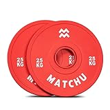 Fractional Plates | Mini Hantelscheiben | 2,5kg | Rot | 2er Set | Hantelscheiben | Stoßstangen | Gewichtsscheiben | Durchmesser Mittelring 50mm | Beige | Matchu Sports