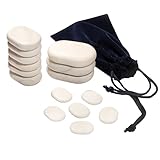 15 Cold Stones, Cold Stone Set Basic (15 Steine) aus Marmor, Kühlung und Anregung des Stoffwechsels, ergänzend zur Hot Stone Massage