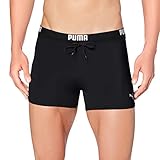 PUMA Herren Puma Swim Logo Men's Swimming Trunks Badehose, Schwarz, M EU