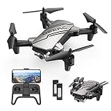 DEERC D20 Drohne mit Kamera HD 720P für Kinder,Faltbar RC Mini Quadcopter mit FPV WiFi Live Übertragung,2 Akku lange Flugzeit,Flugbahnflug,Höhenhaltung,One Key Start/Landen,Headless Modus für Anfänger