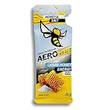 AEROBEE Energy Gel - Honey & Salt LIQUID 10x26 g - 100% Natürliches Energy Gel aus Honig - leicht bekömmliches Sport Gel - Energy Gel Laufen, Rennrad Nahrung, Triathlon Gel – Einzigartig im Geschmack