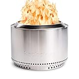 Solo Stove Feuerschale „Yukon“ - Outdoor-Kamin aus Edelstahl, mit Standfuß, rauchfrei - Große Feuerstelle für Terrasse, Garten - Feuertonne, Holzofen, Feuerkorb - ⌀ 68,5 cm, Höhe 50,5 cm