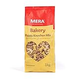 MERA Bakery Puppy Knochen Mix (1kg), Hundeleckerli für Training oder als Snack, Leckereien für Hunde aus natürlichen Zutaten, schonend gebackene Hundekekse