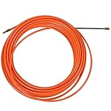 Oikabio 4Mm 15 Meter Orange Fuehrungsvorrichtung Nylon Elektrische Kabel Push Pullers Kanal Schlange Rodder Fisch Band Draht