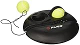 Pure2Improve Tennis Trainer, bis 15m dehnbar, inkl. 2 Tennisbälle, Schwarz