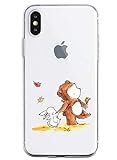 Oihxse Kompatibel mit iPhone 6+Plus/6s+Plus Hülle Klar,Transparent TPU Silikon Schutzhülle Crystal Clear Durchsichtige Anti-Schock Anti-Scratch Kratzfest Durchsichtige Dünn Cover-AFFE+Kaninchen