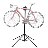 Flexzion Fahrrad-Montageständer-Rack zusammenklappbares Fahrrad-Fahrrad-Lötstation Startseite Pro Mechaniker Maintenance Tool Einstellbare 41' To 75' Mit Teleskoparm Clamp leicht und tragbar