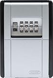 ABUS KeyGarage™ 787 - Schlüsselbox zur Wandmontage - für Schlüssel oder kleine Wertgegenstände - 46331 - Schwarz-Silber