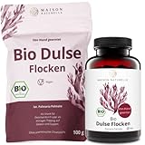 MAISON NATURELLE® | Bio Dulse Algen Flocken (100 g) - Rotalge aus dem Atlantik - Dulse Alge getrocknet zum Essen,  Atlantischer Lappentang zum Kochen - Dulce Flakes