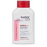 numis med Körperlotion mit 5% Urea - Hautberuhigende Bodylotion für extrem trockene, zu Juckreiz neigende Haut - vegane Hautpflege ohne Silikone, Parabene & Mineralöl - Lotion (1x 300 ml)