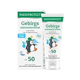 PAEDIPROTECT Gebirgssonnencreme für Kinder und Erwachsene 75 ml, Sonnencreme LSF 50, Sonnenschutz für höhere Gebirgslagen, leichte Textur für sensible Haut, ohne Mikroplastik, ohne Parfüm, vegan