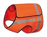 Hunde Warnweste Signalweste Orange für Jagdhunde mit MESH Futter und Reflektor (XL/XXL)