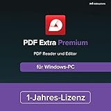 PDF Extra Premium – Professioneller PDF Editor – Bearbeiten, Schützen, Kommentieren, Ausfüllen und Signieren von PDFs für 1 Windows PC / 1 Jahres-Lizenz