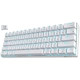 RK ROYAL KLUDGE RK61-US 2.4Ghz Kabellose/Bluetooth/Verkabelte 60% Mechanische Tastatur, 61 Tasten kompakte Tastatur, Hot Swappable Blaue Schalter Gaming Tastatur mit Software für Windows/Mac/Android