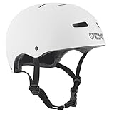 TSG Helm Skate BMX Colors Halbschalenhelm, Injected White, S/M