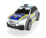 Dickie Toys - Volkswagen VW Tiguan R-Line – 25 cm großes Polizeiauto mit Licht & Sound, Polizei-SUV, Spielzeugautos, für Kinder ab 3 Jahre