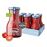 Curtice Brothers 12er-Pack Organic Tomato Ketchup - VERGLEICHSSIEGER SEHR GUT - BIO Ketchup aus der Toskana mit 77% Tomaten Anteil - 12 x 300g