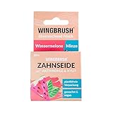 WINGBRUSH® umweltfreundliche Zahnseide Wassermelone Minze | Bekannt aus 'Die Höhle der Löwen'