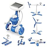 BIGEARN Solar Roboter Bausatz 6 IN 1 Set Experimente für Kinder ab 6 7 8 9 10, Stem Lernspielzeug Toys Oster Geschenk für Jungen und Mädchen