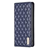 Didan Nadoli Elegant Handyhülle für Samsung Galaxy A72 5G/4G,Versteckt Magnet Brieftasche Hülle mit Kartenhalter Ständer Stoßfeste PU Leder Folio Flip Cover