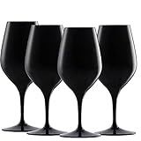 Spiegelau & Nachtmann, 4-teiliges Tastingglas-Set, Kristallglas, Authentis, Schwarz, 4408551