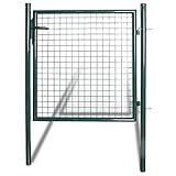 vidaXL Einzeltor 100x150cm Zauntor Gartentor Gartenpforte Gartentür Tür Hoftür