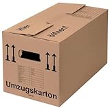 BB-Verpackungen 10 x Umzugskarton Profi 600 x 328 x 340 mm (stabil 2-wellig aus recycelter Pappe)