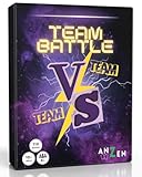 ANZEN TEAMBATTLE - Das Partyspiel Team vs. Team | Kartenspiel mit 5 Kategorien | 10+ Jahre | 4+ Spieler | Spieleabend mit Freunden | Gesellschaftsspiele für Erwachsene & Kinder | Silvester Spiel