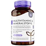 Multivitamin & Mineralstoffe - 365 hochdosierte Tabletten mit Bioaktiv-Formen und Premium-Rohstoffen - Unabhängig Laborgetestet - vegane, Multivitamintabletten mit 26 aktiven Vitamine & Mineralstoffe